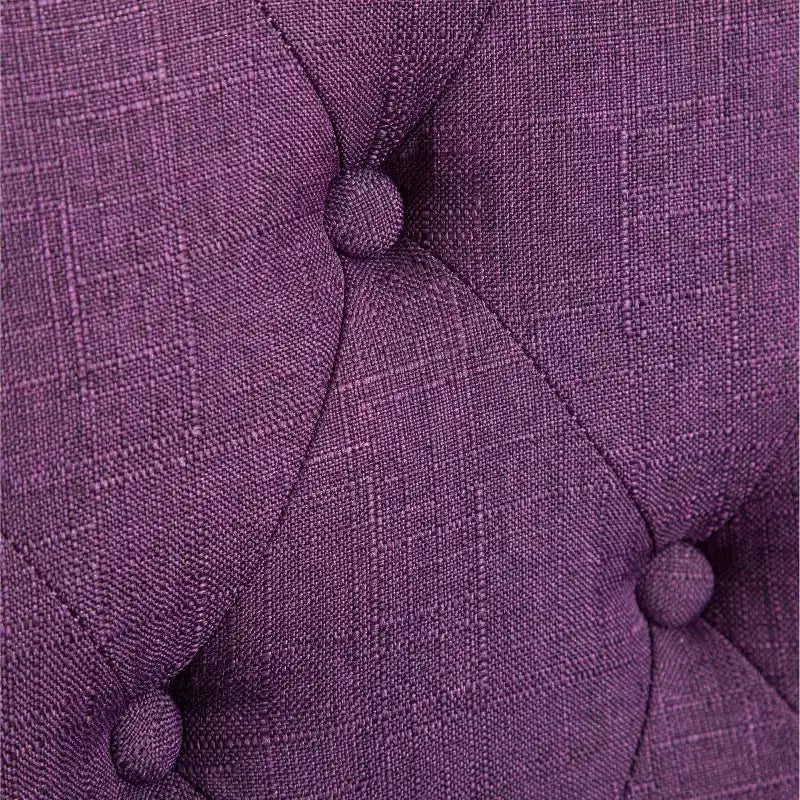 Purple Tufted High-Back Parsons Dining Chair, Set of 2
