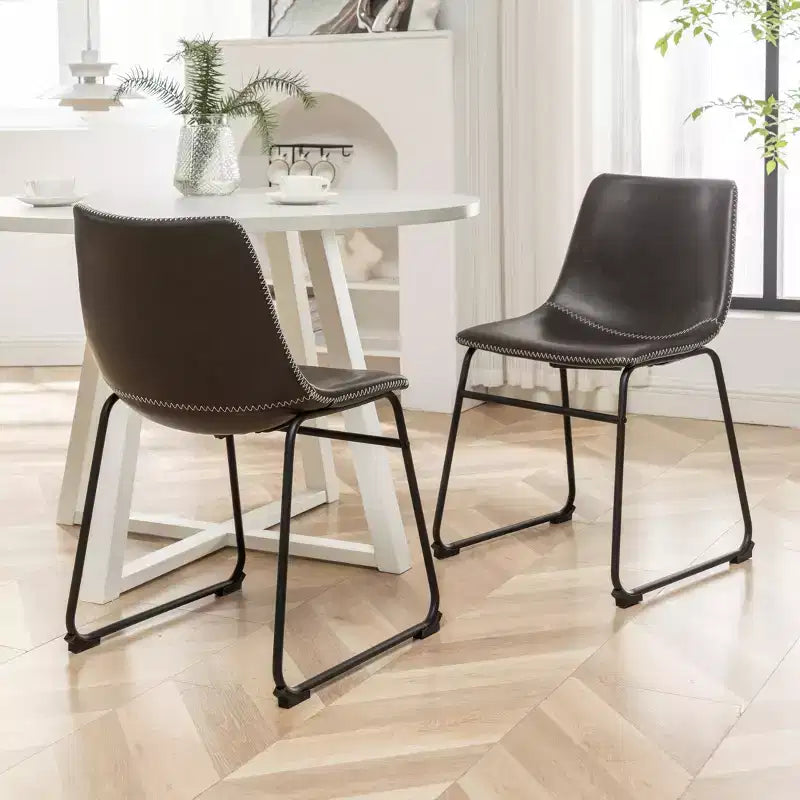 Round Dining Set, Brown/Gray/White, Seats 4, 5-Piece