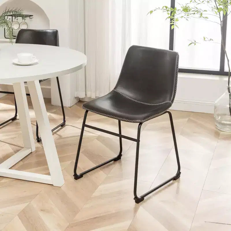 Round Dining Set, Brown/Gray/White, Seats 4, 5-Piece
