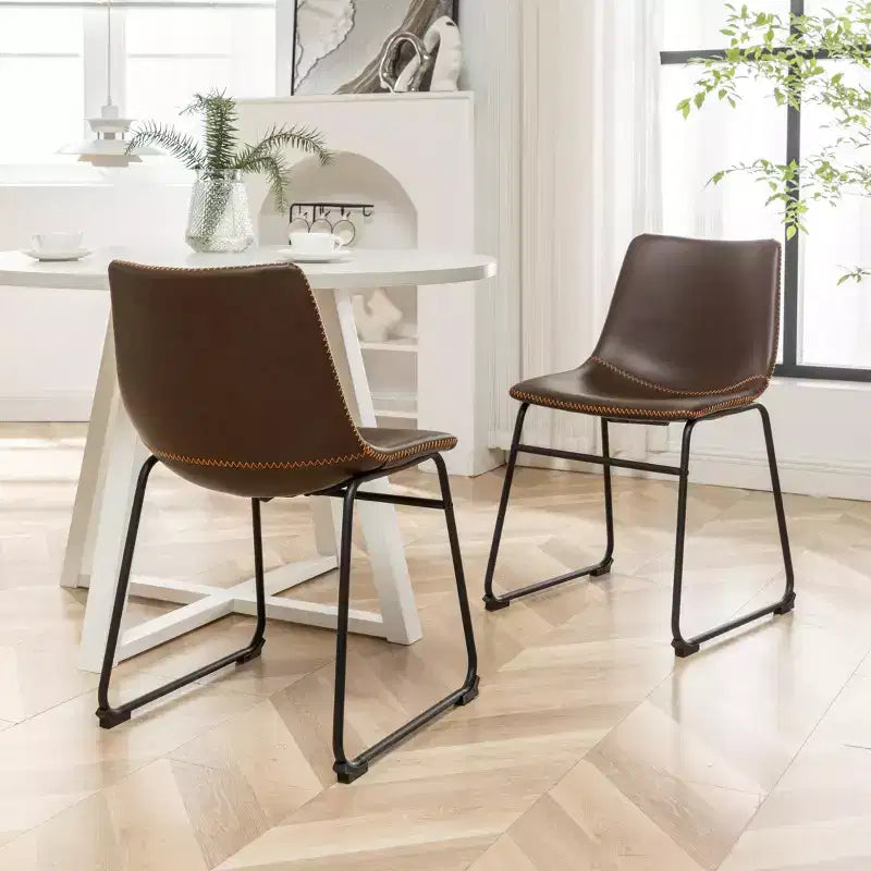 Round Dining Set, Brown/Gray/White, Seats 4, 5-Piece