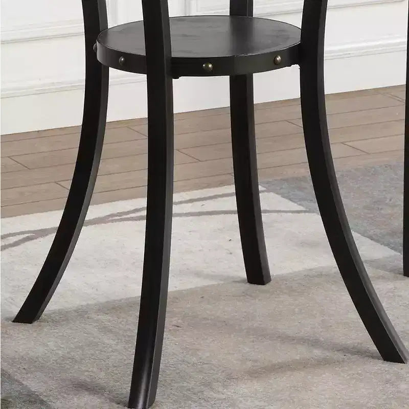 Round Bar Table, Black/Gray, Seats 2
