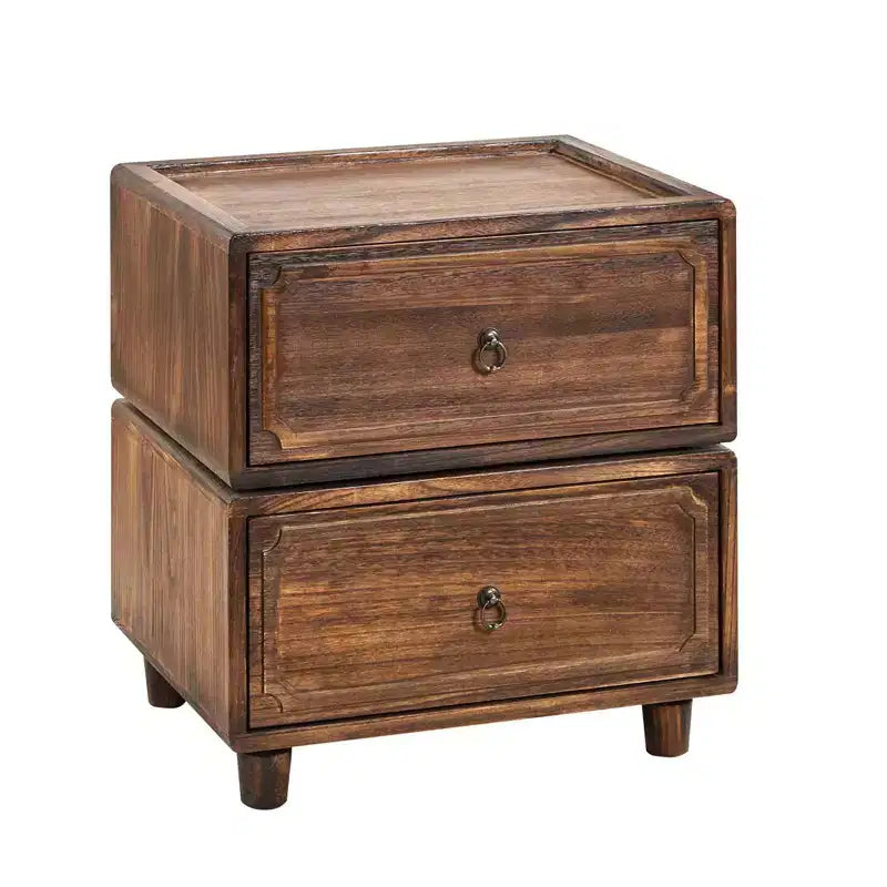 2-Drawer End Table | Black / Blue / Walnut | Modular Design | Single