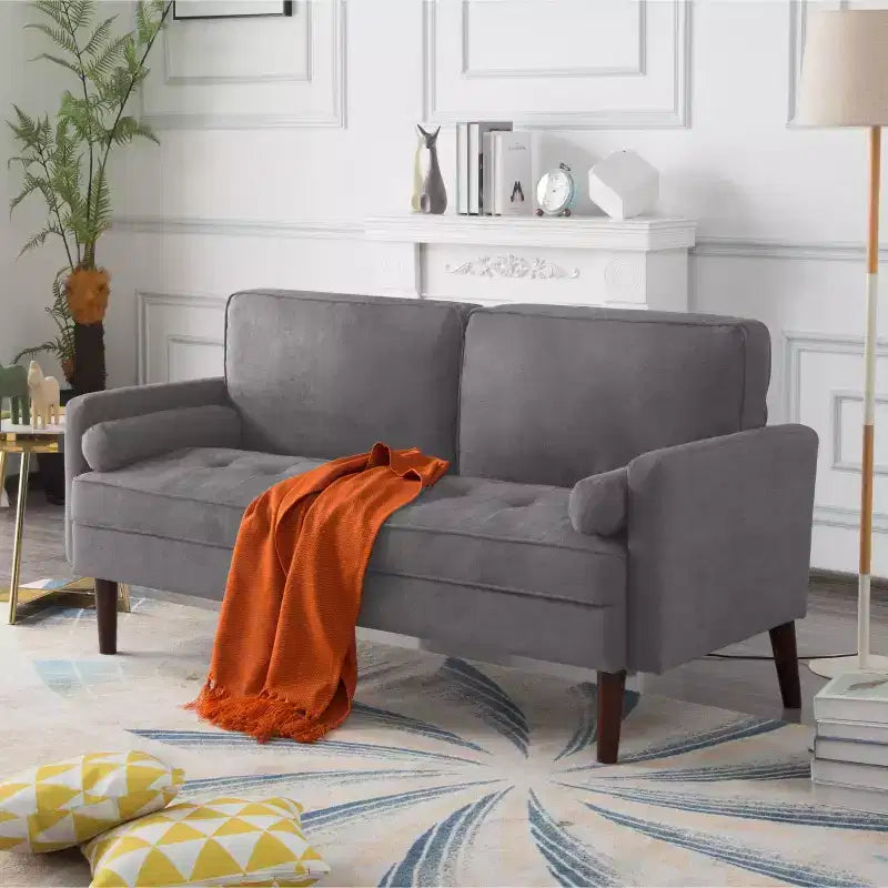 Divanetto 65", Beige / Grigio / Grigio Chiaro / Bianco, 2 posti