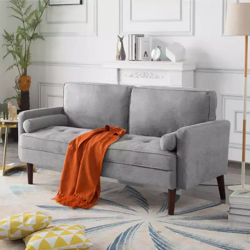Divanetto 65", Beige / Grigio / Grigio Chiaro / Bianco, 2 posti
