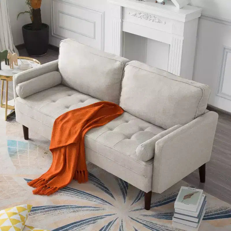 Divanetto 65", Beige / Grigio / Grigio Chiaro / Bianco, 2 posti