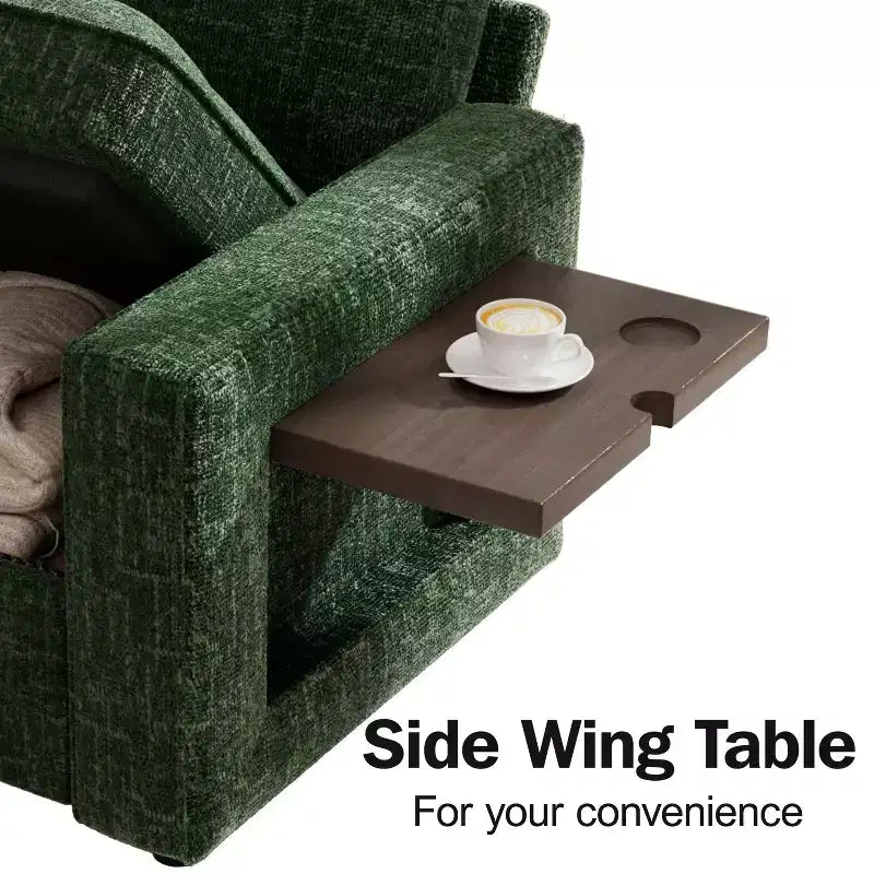 Divano letto modulare a U a 7 posti | Beige / Nero / Verde / Grigio | Con funzione letto | 7 posti a sedere