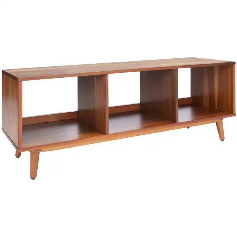 Mobile porta TV aperto – Nero/Acacia Naturale, 2 colori, Adatto per TV fino a 50"
