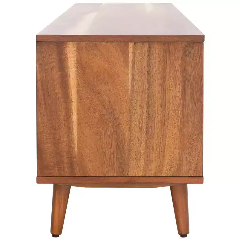 Mobile porta TV aperto – Nero/Acacia Naturale, 2 colori, Adatto per TV fino a 50"