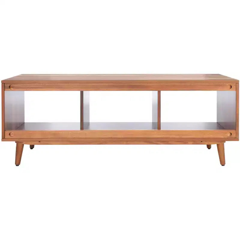 Mobile porta TV aperto – Nero/Acacia Naturale, 2 colori, Adatto per TV fino a 50"