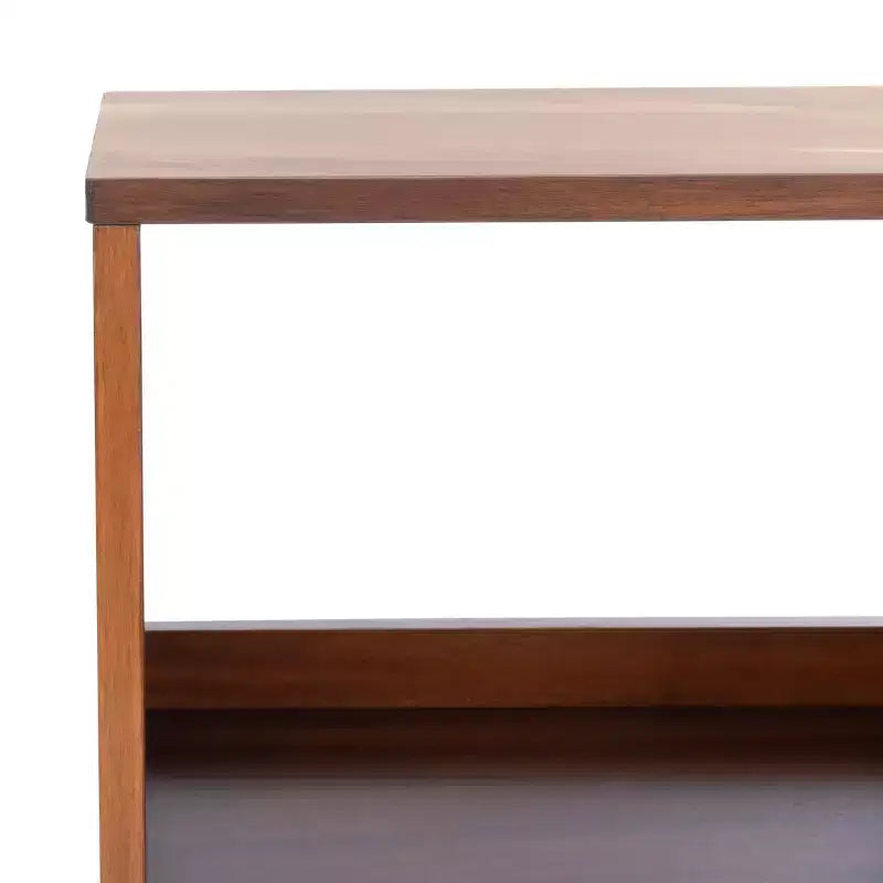 Mobile porta TV aperto – Nero/Acacia Naturale, 2 colori, Adatto per TV fino a 50"