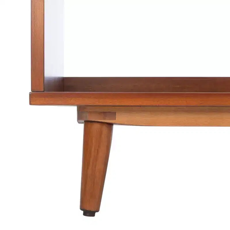 Mobile porta TV aperto – Nero/Acacia Naturale, 2 colori, Adatto per TV fino a 50"