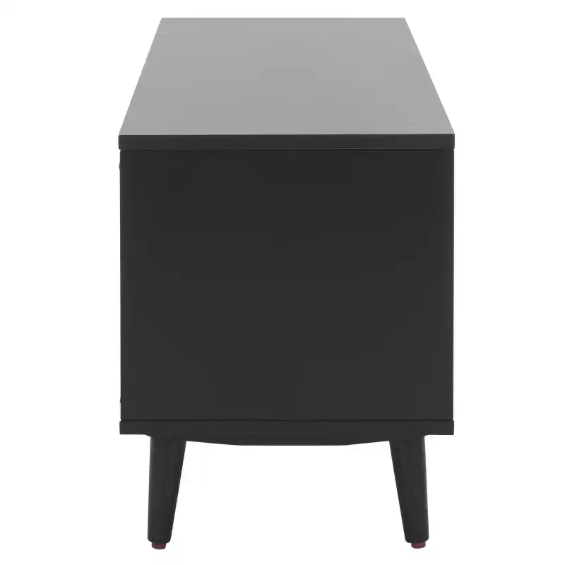 Mobile porta TV aperto – Nero/Acacia Naturale, 2 colori, Adatto per TV fino a 50"