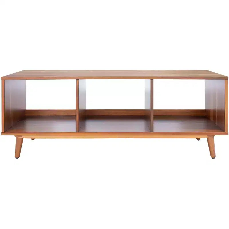 Mobile porta TV aperto – Nero/Acacia Naturale, 2 colori, Adatto per TV fino a 50"