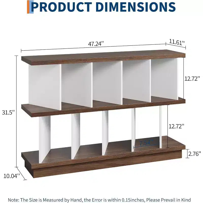 Libreria bassa a 8 cubi, MDF, Montaggio per 1 persona