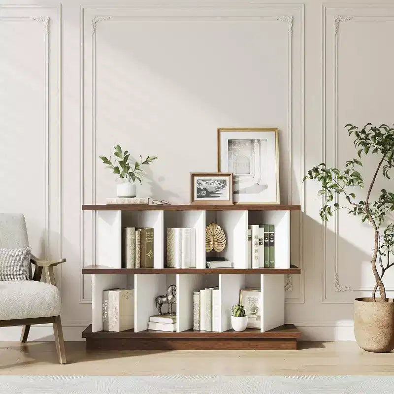 Libreria bassa a 8 cubi, MDF, Montaggio per 1 persona