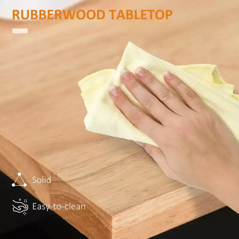 Carrello da Cucina Nero con Rotelle, Singolo
