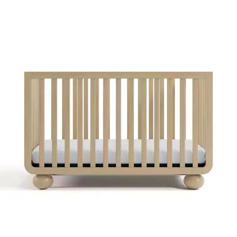 Driftwood / Frosted Oat / Hazelnut 5-in-1 Convertible Crib with Toddler Guardrail – 1 Child