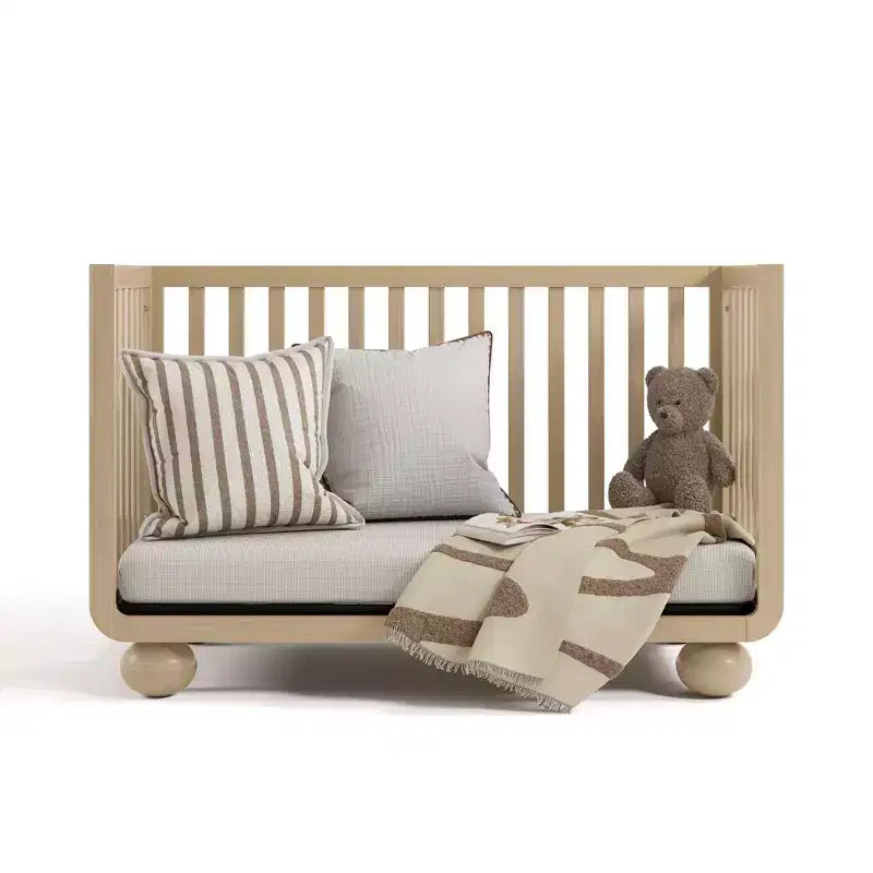 Driftwood / Frosted Oat / Hazelnut 5-in-1 Convertible Crib with Toddler Guardrail – 1 Child