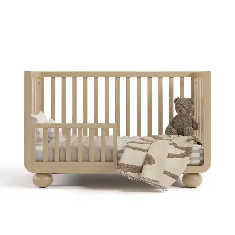 Driftwood / Frosted Oat / Hazelnut 5-in-1 Convertible Crib with Toddler Guardrail – 1 Child