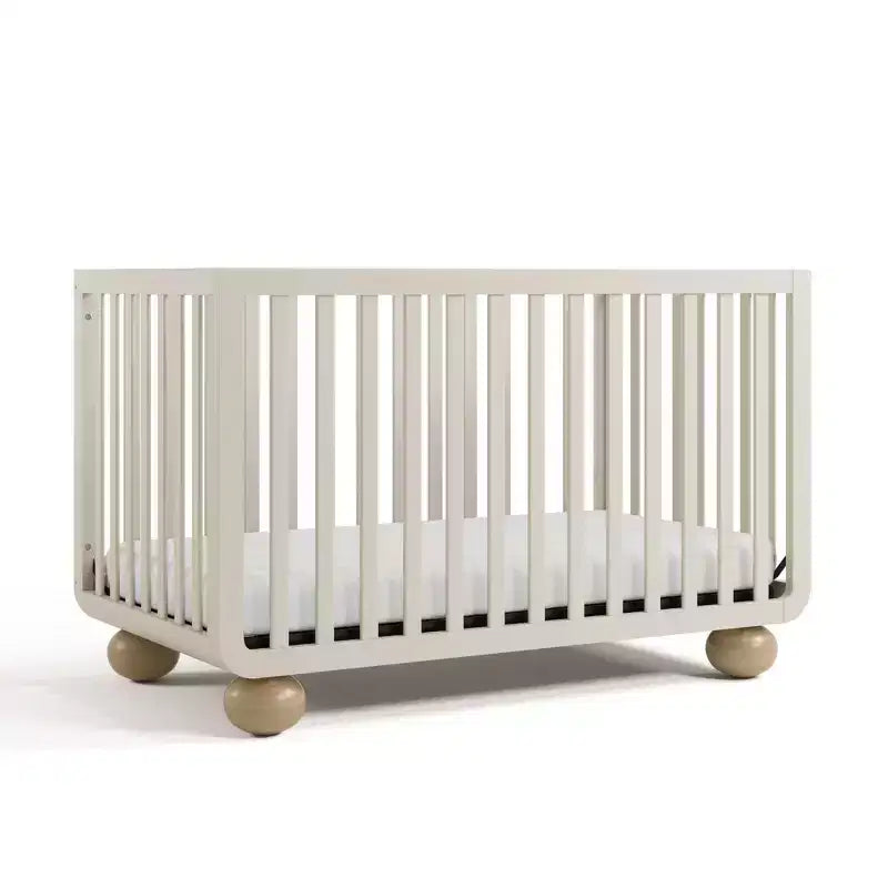 Driftwood / Frosted Oat / Hazelnut 5-in-1 Convertible Crib with Toddler Guardrail – 1 Child