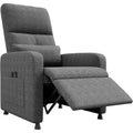 Recliner Chair, Adjustable Recliner Ergonomic Overstuffed Single Sofa, Tall Back, Padded Seat, 2 Side Pockets, Home Theater Seating for Living Room
