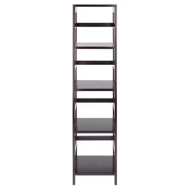 Libreria stretta a 4 ripiani Espresso, montaggio a 1 persona