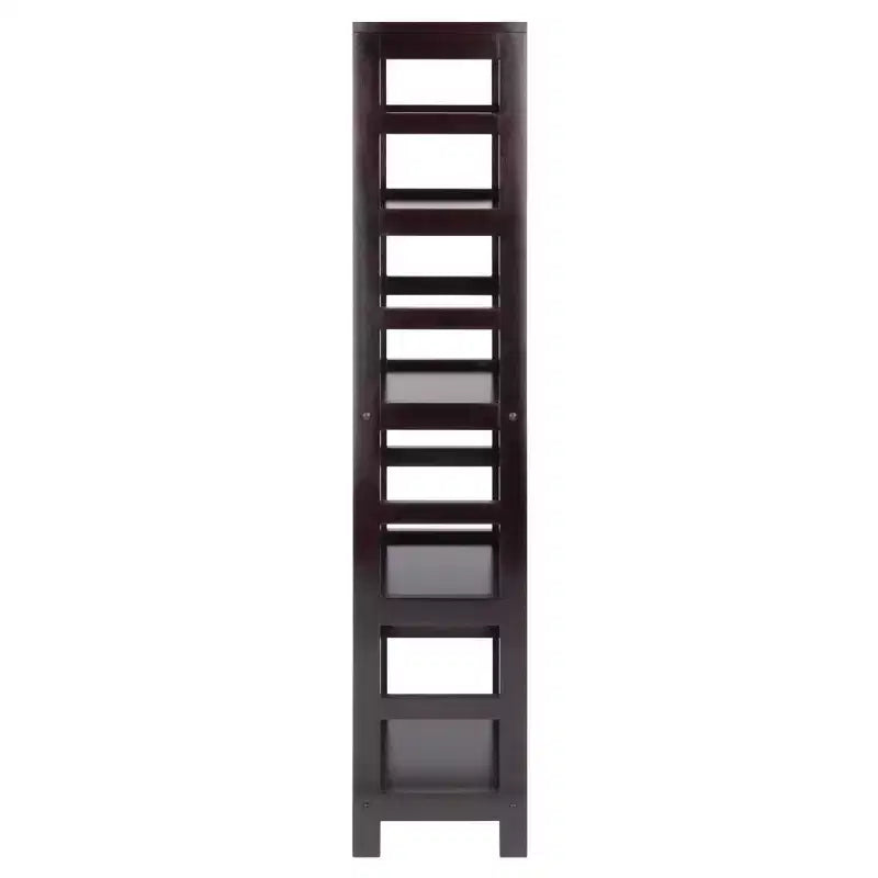 Libreria stretta a 4 ripiani Espresso, montaggio a 1 persona