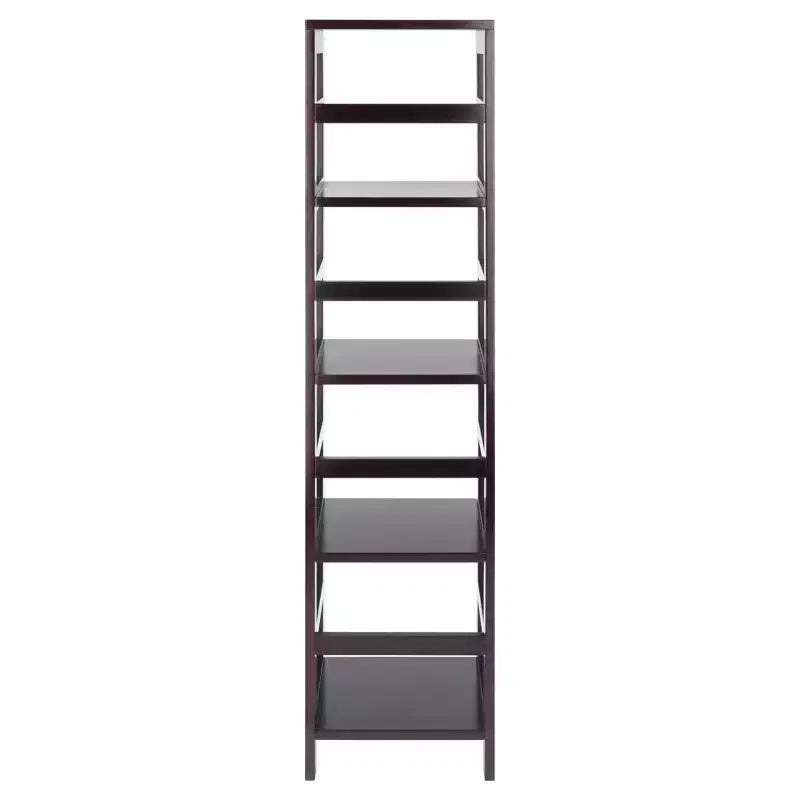 Libreria stretta a 4 ripiani Espresso, montaggio a 1 persona