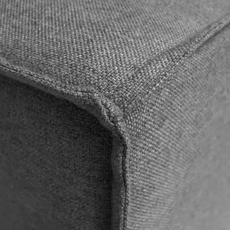Pouf modulare singolo crema/grigio scuro/grigio