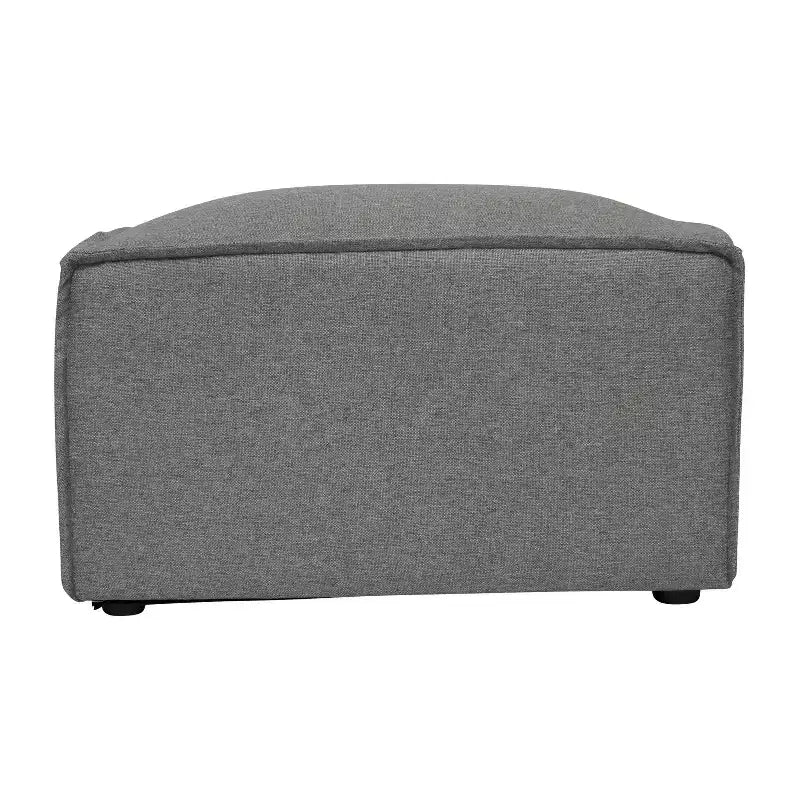 Pouf modulare singolo crema/grigio scuro/grigio