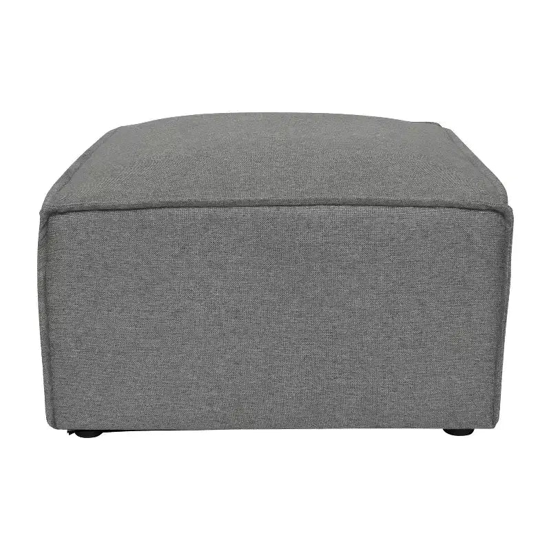 Pouf modulare singolo crema/grigio scuro/grigio