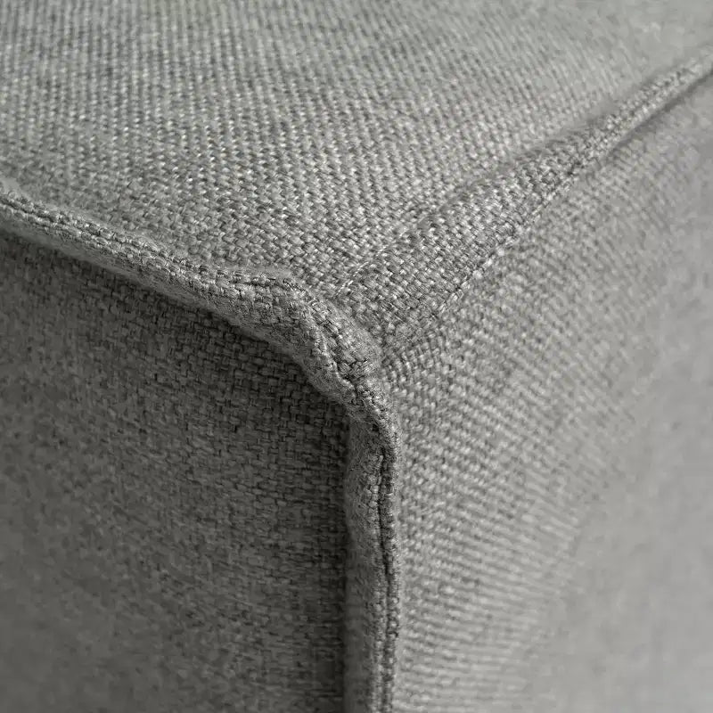 Pouf modulare singolo crema/grigio scuro/grigio