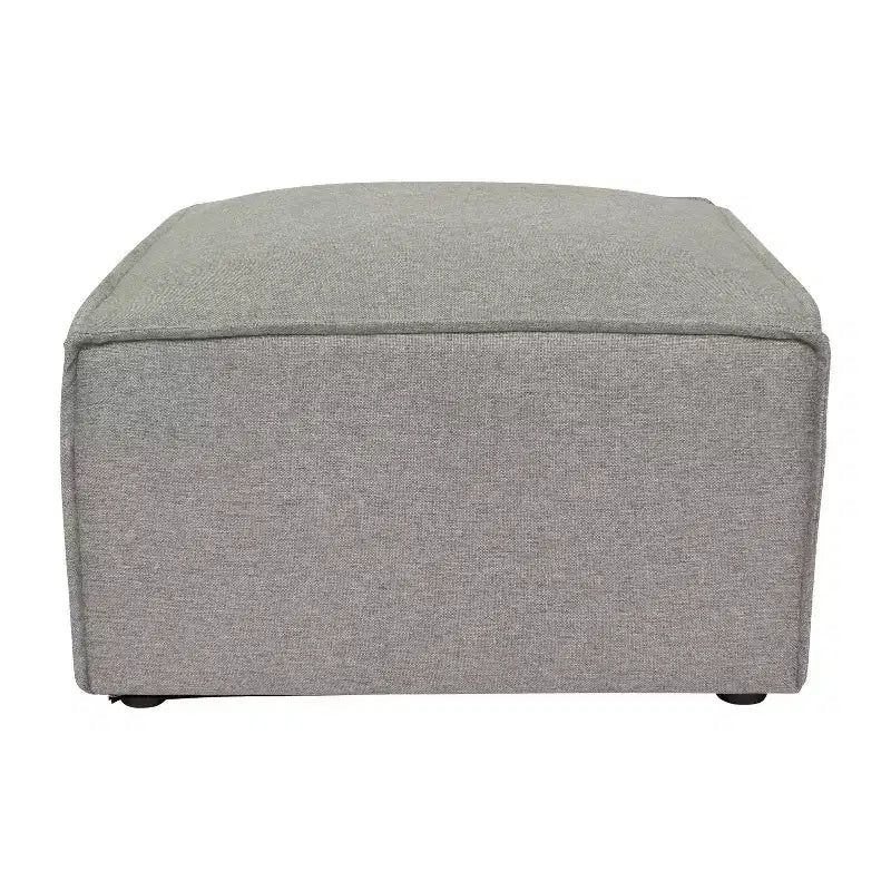 Pouf modulare singolo crema/grigio scuro/grigio