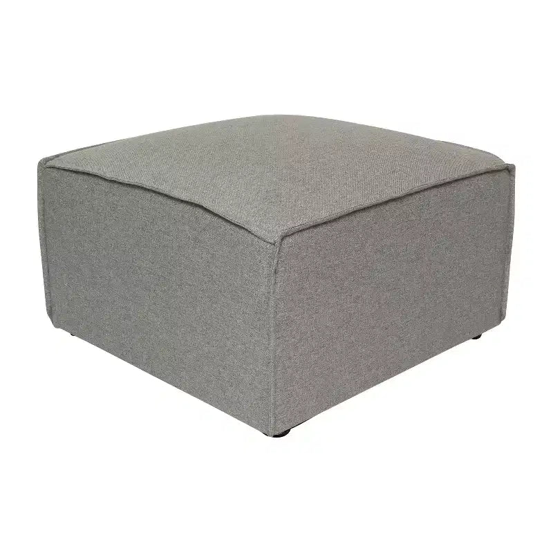 Pouf modulare singolo crema/grigio scuro/grigio
