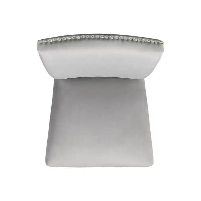 Blue / Gray Velvet Counter Height Barstool, Set of 2